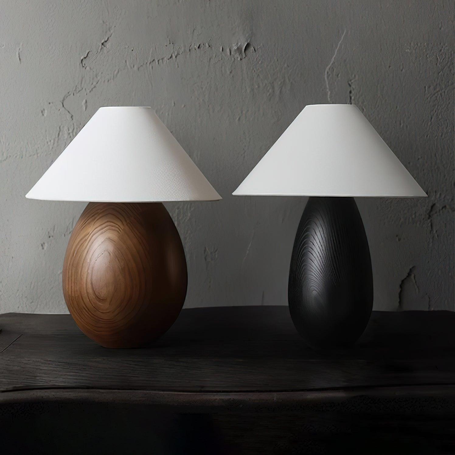 Orbace Wood Natural Table Lamp-Neutral Decor