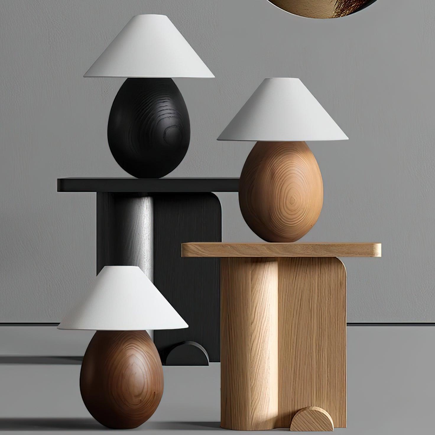 Orbace Wood Natural Table Lamp-Neutral Decor