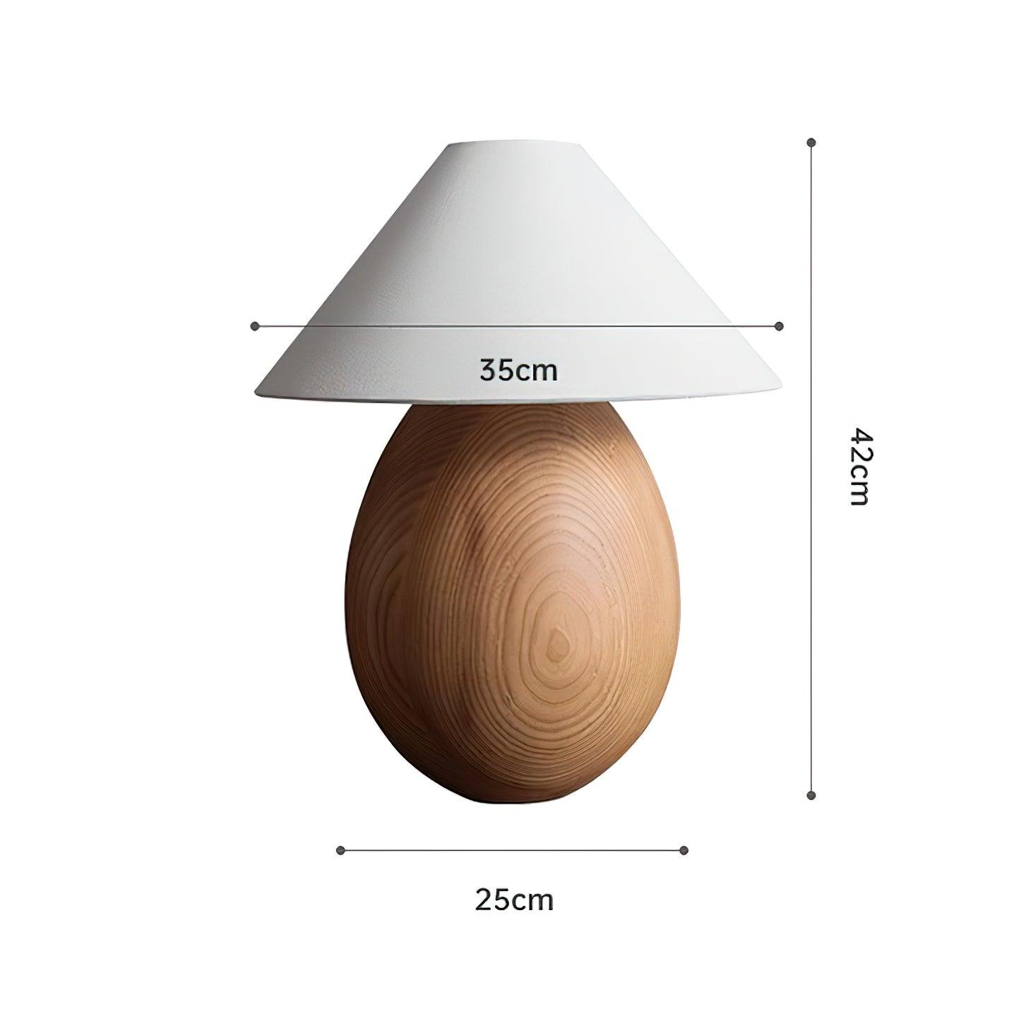 Orbace Wood Natural Table Lamp-Neutral Decor