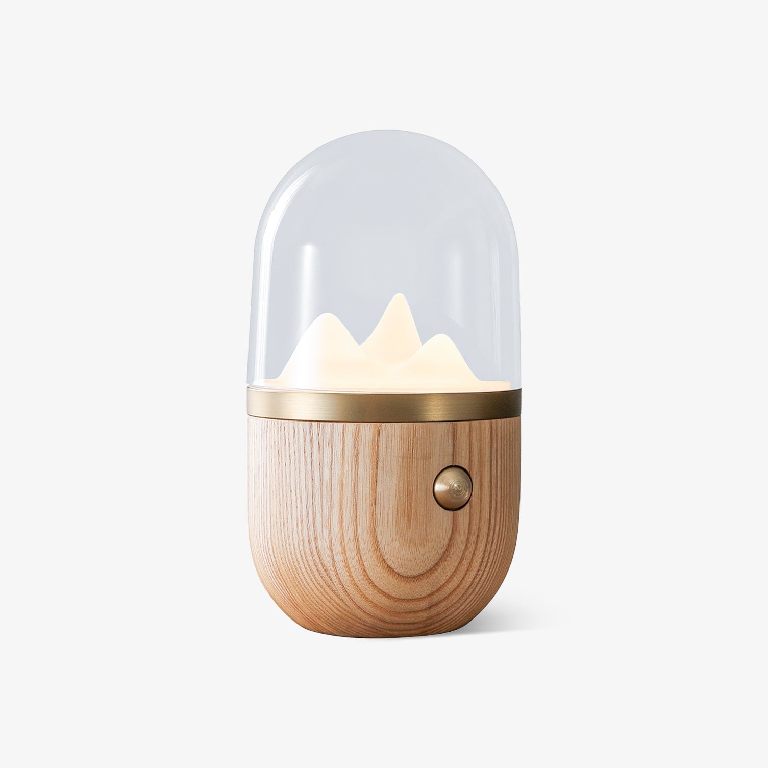 Glacio Mountain Peak Night Table Lamp-Neutral Decor