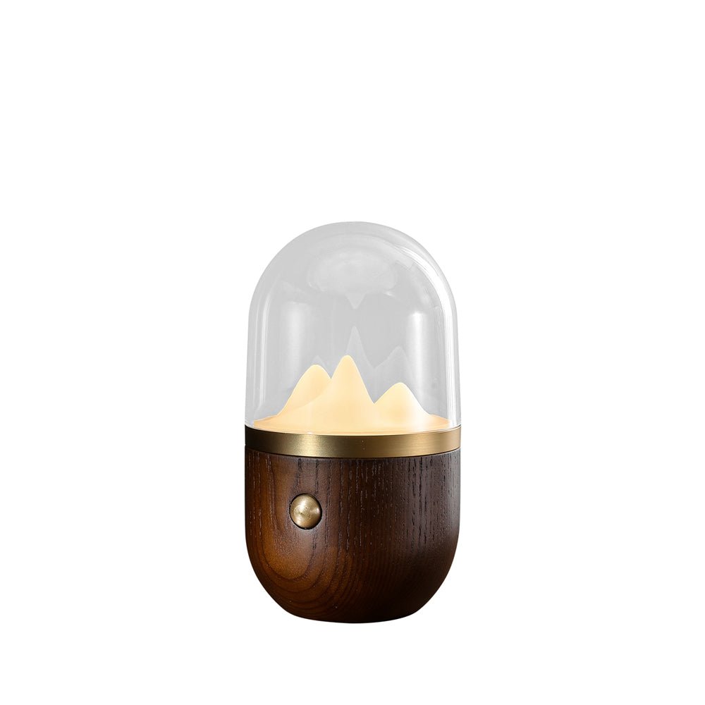 Glacio Mountain Peak Night Table Lamp-Neutral Decor