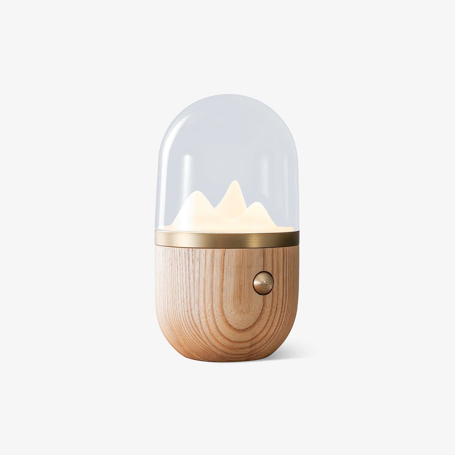 Glacio Mountain Peak Night Table Lamp-Neutral Decor