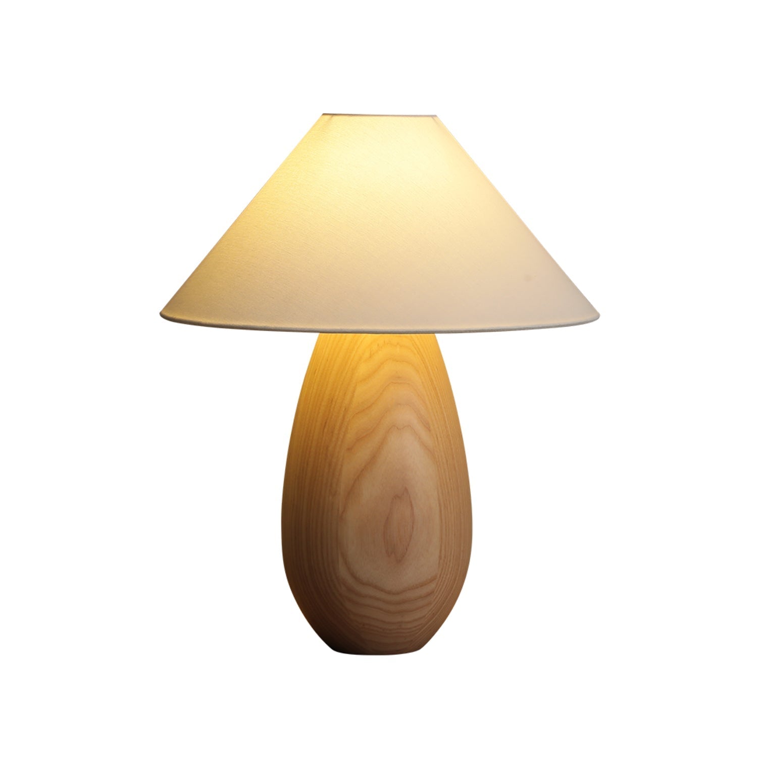 Orbace Wood Natural Table Lamp-Neutral Decor