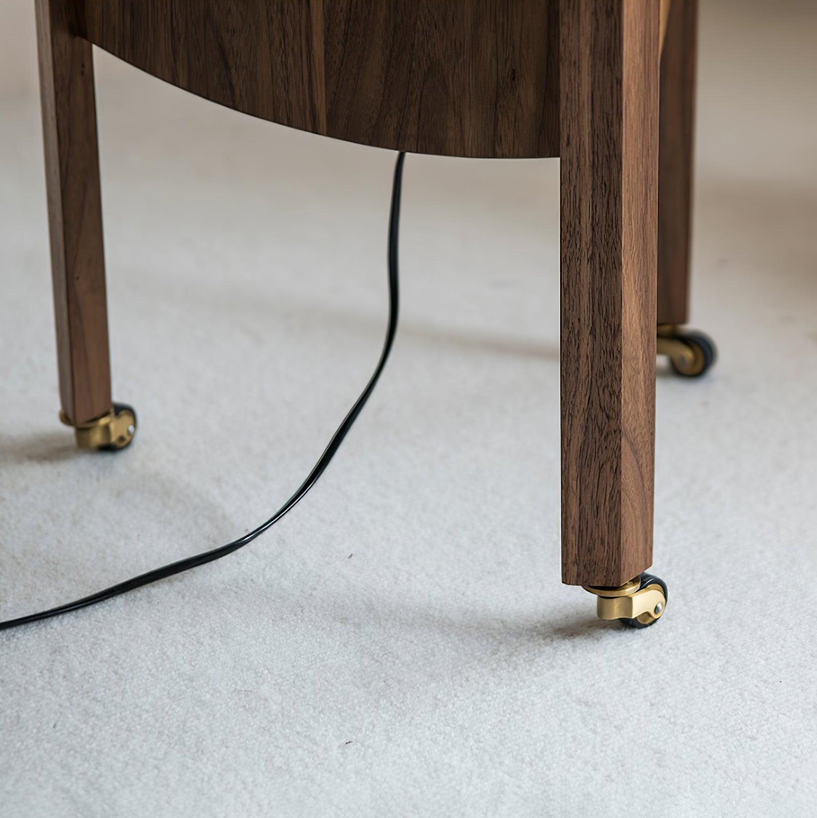 Carvora Wooden Panel Floor Lamp-Neutral Decor