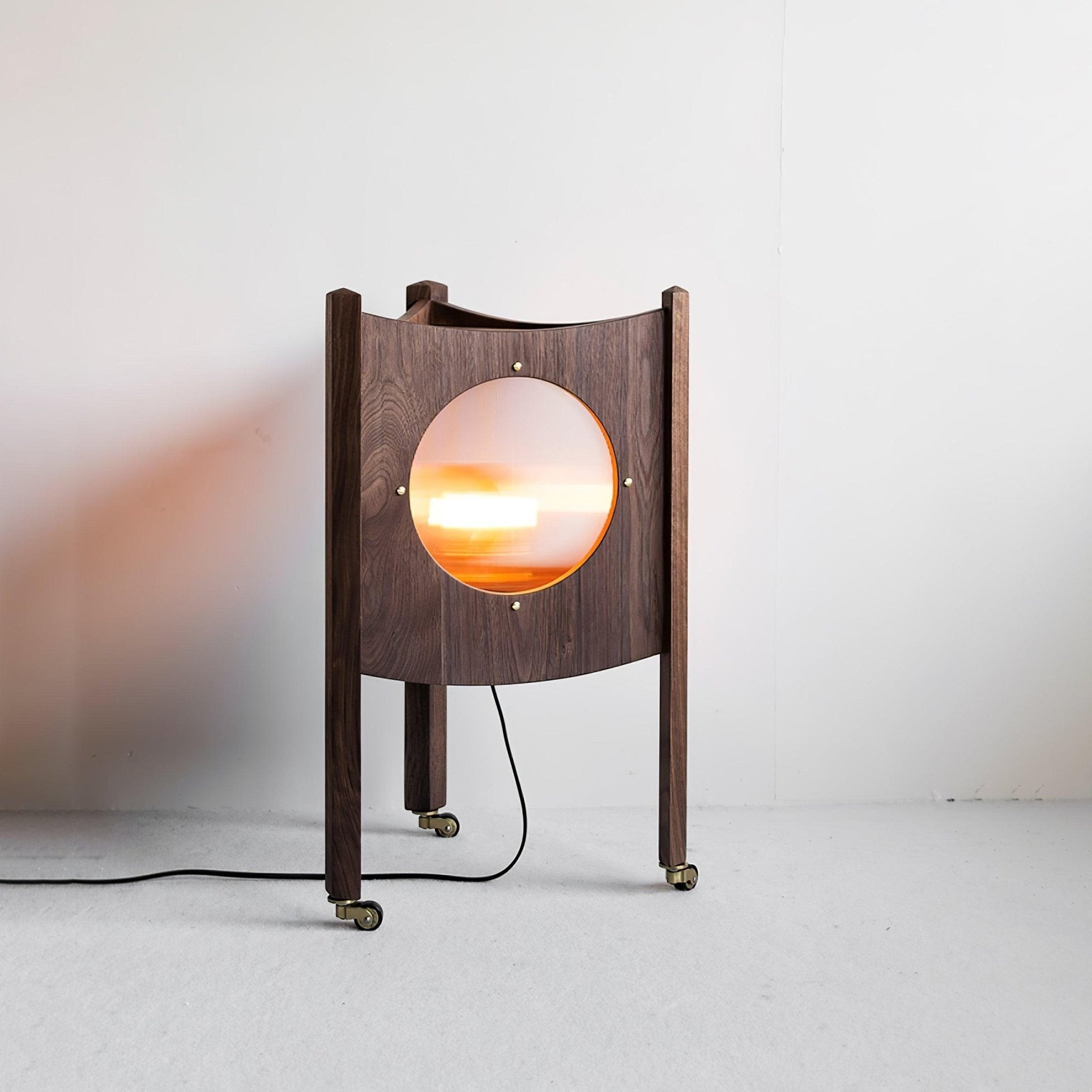 Carvora Wooden Panel Floor Lamp-Neutral Decor