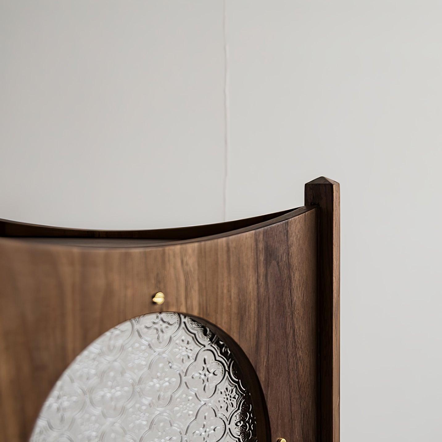 Carvora Wooden Panel Floor Lamp-Neutral Decor