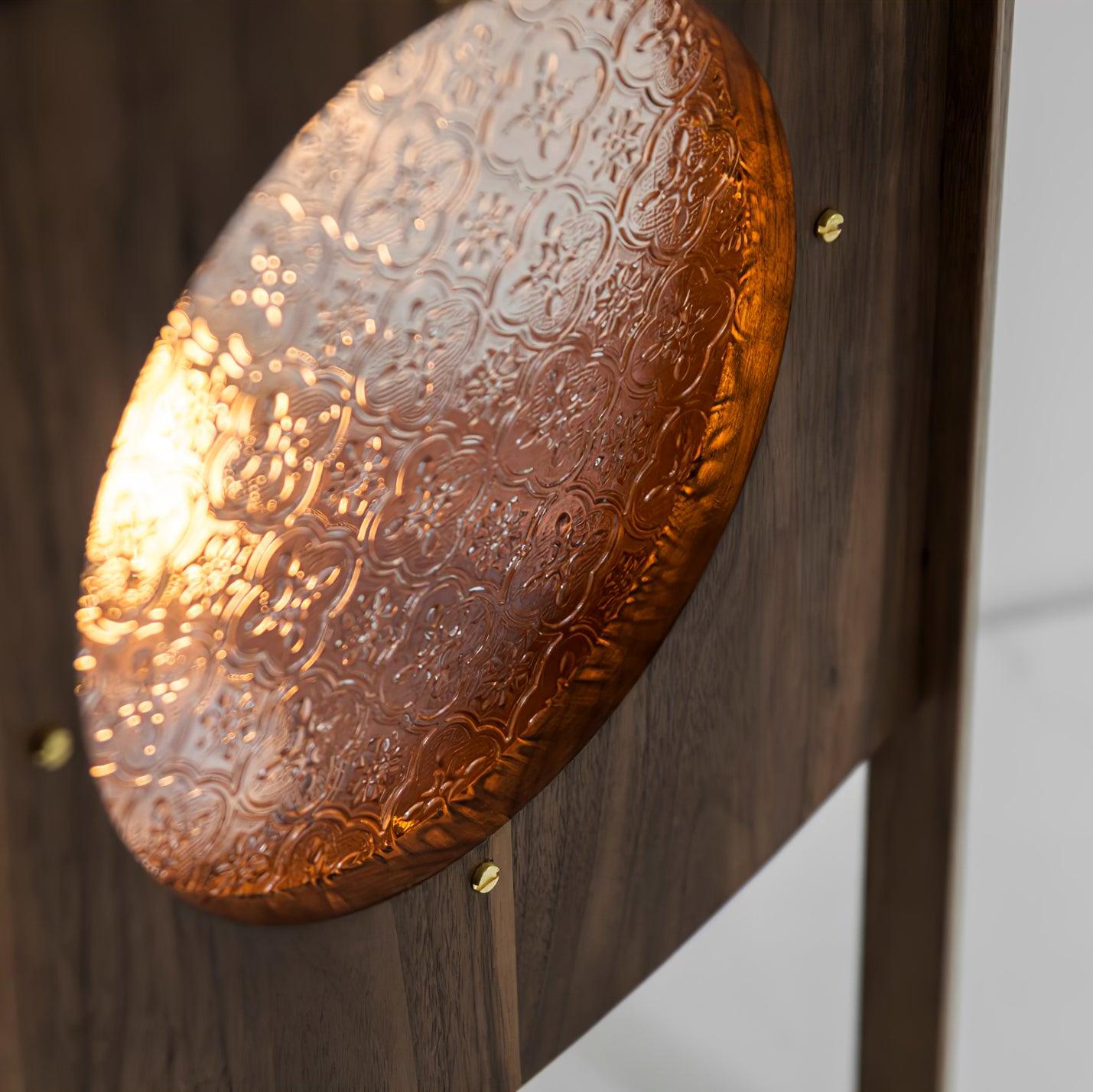 Carvora Wooden Panel Floor Lamp-Neutral Decor