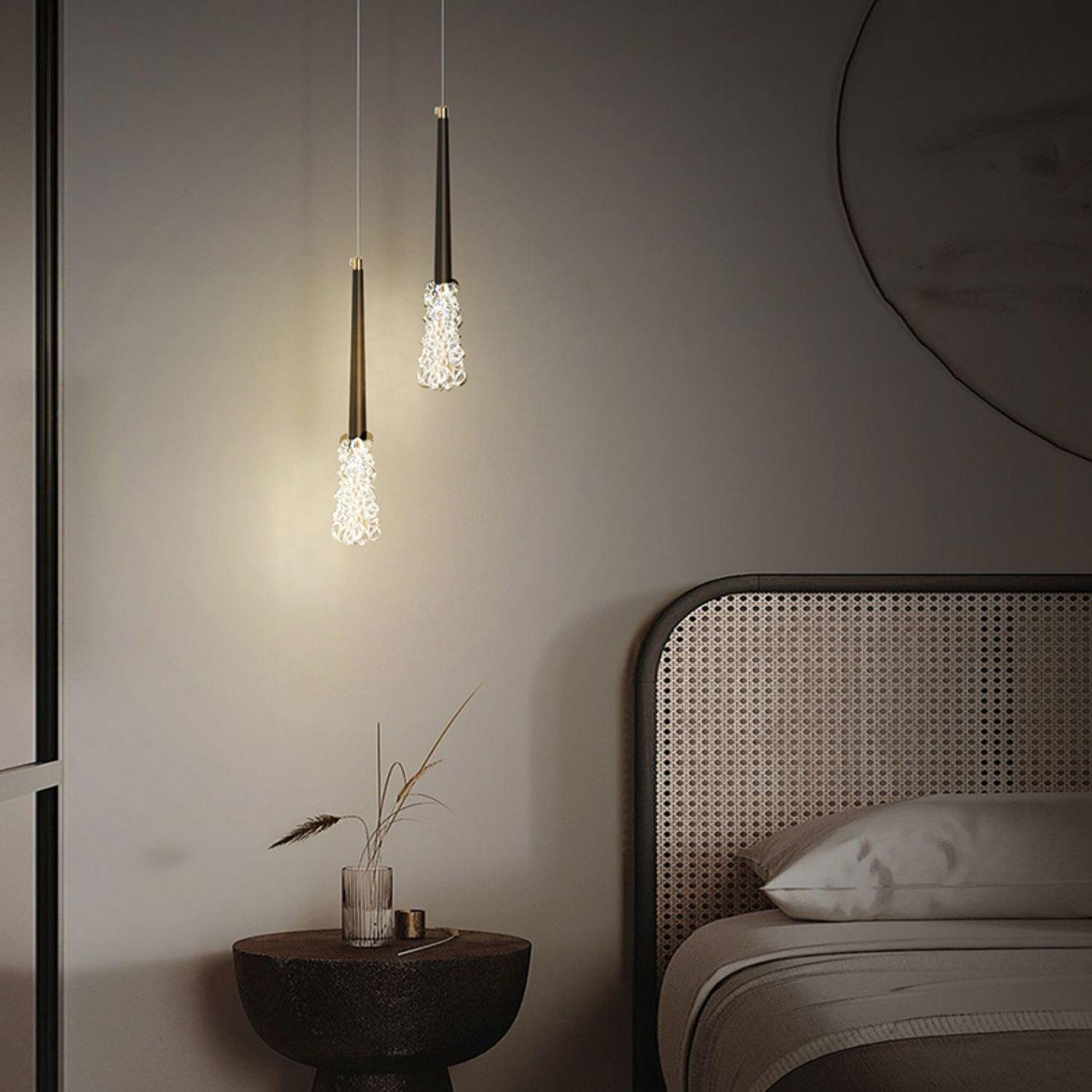 Mozzi Modern Crystal Pendant Light-Neutral Decor