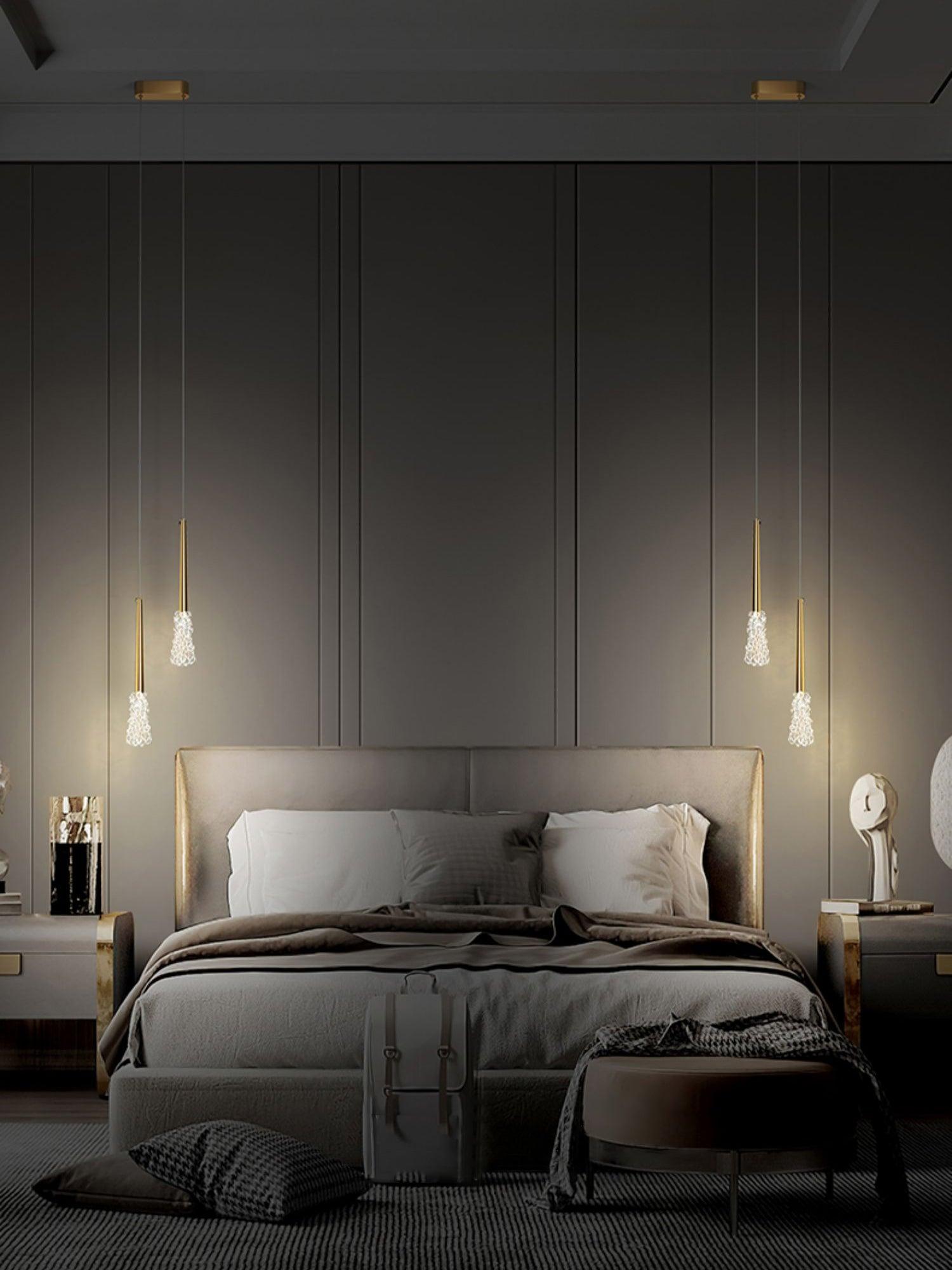 Mozzi Modern Crystal Pendant Light-Neutral Decor
