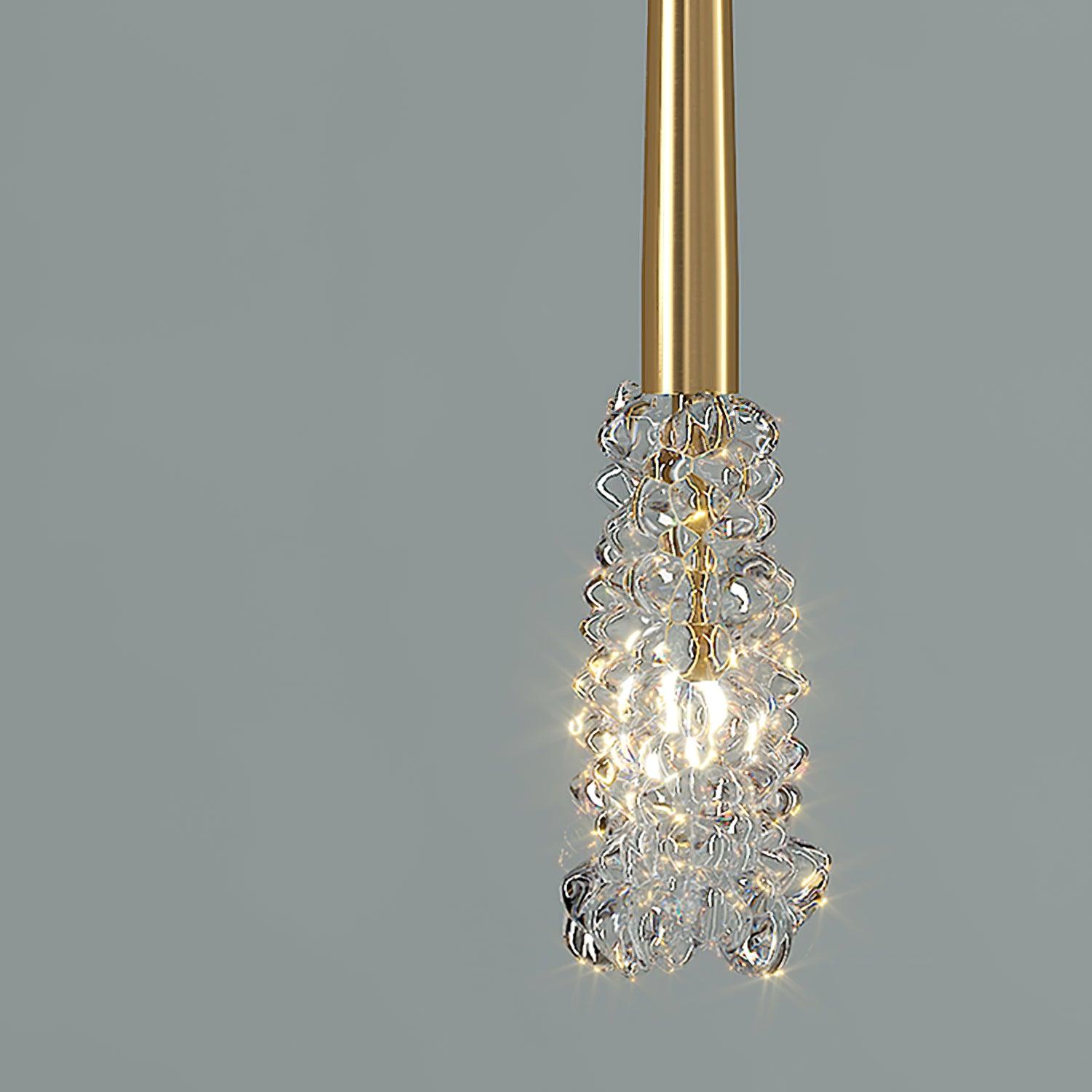 Mozzi Modern Crystal Pendant Light-Neutral Decor