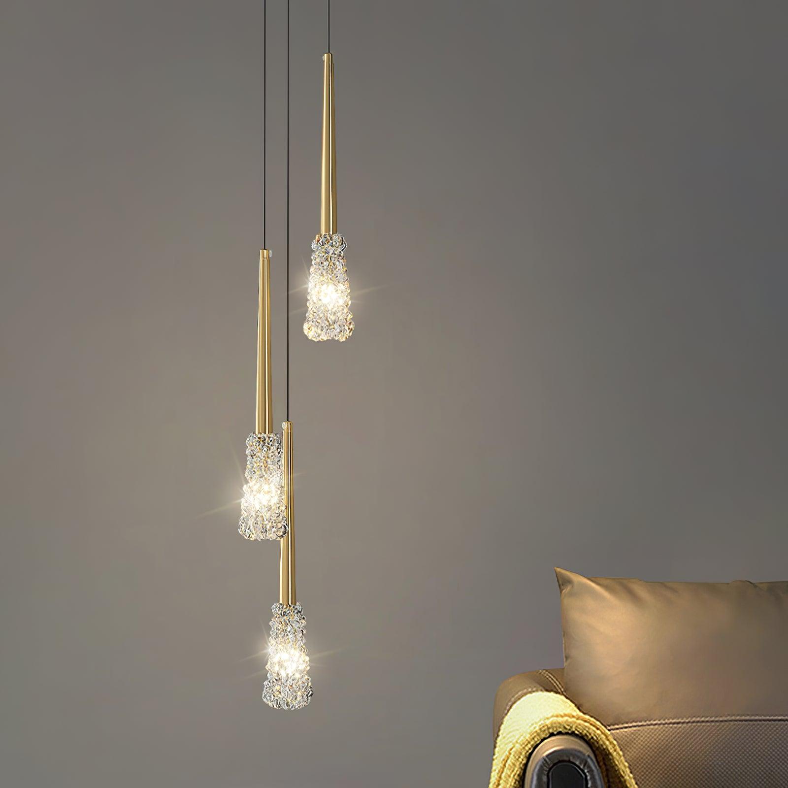Mozzi Modern Crystal Pendant Light-Neutral Decor