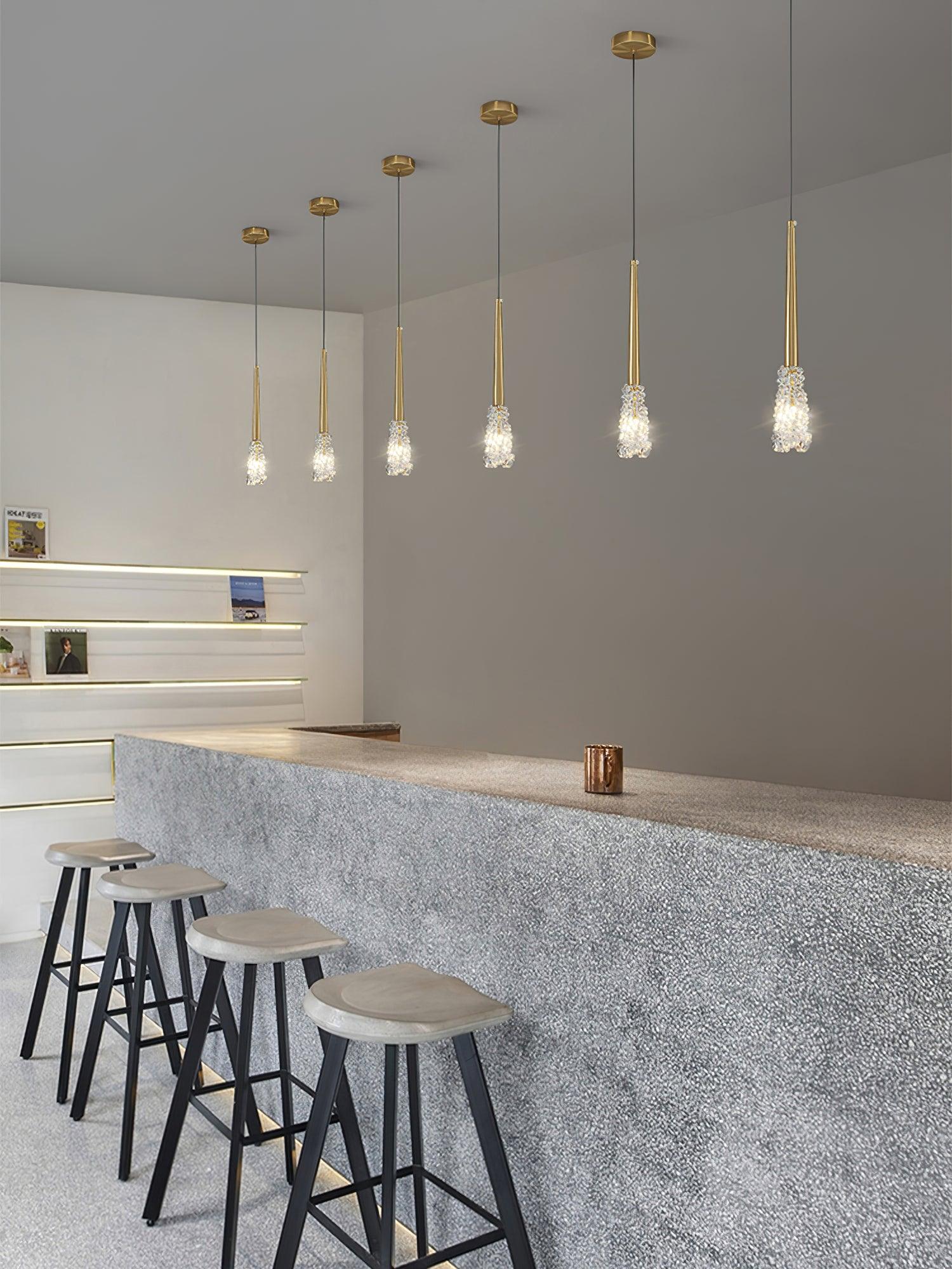 Mozzi Modern Crystal Pendant Light-Neutral Decor