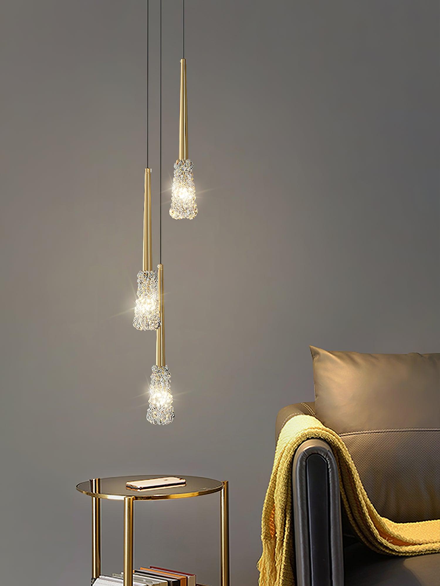 Mozzi Modern Crystal Pendant Light-Neutral Decor