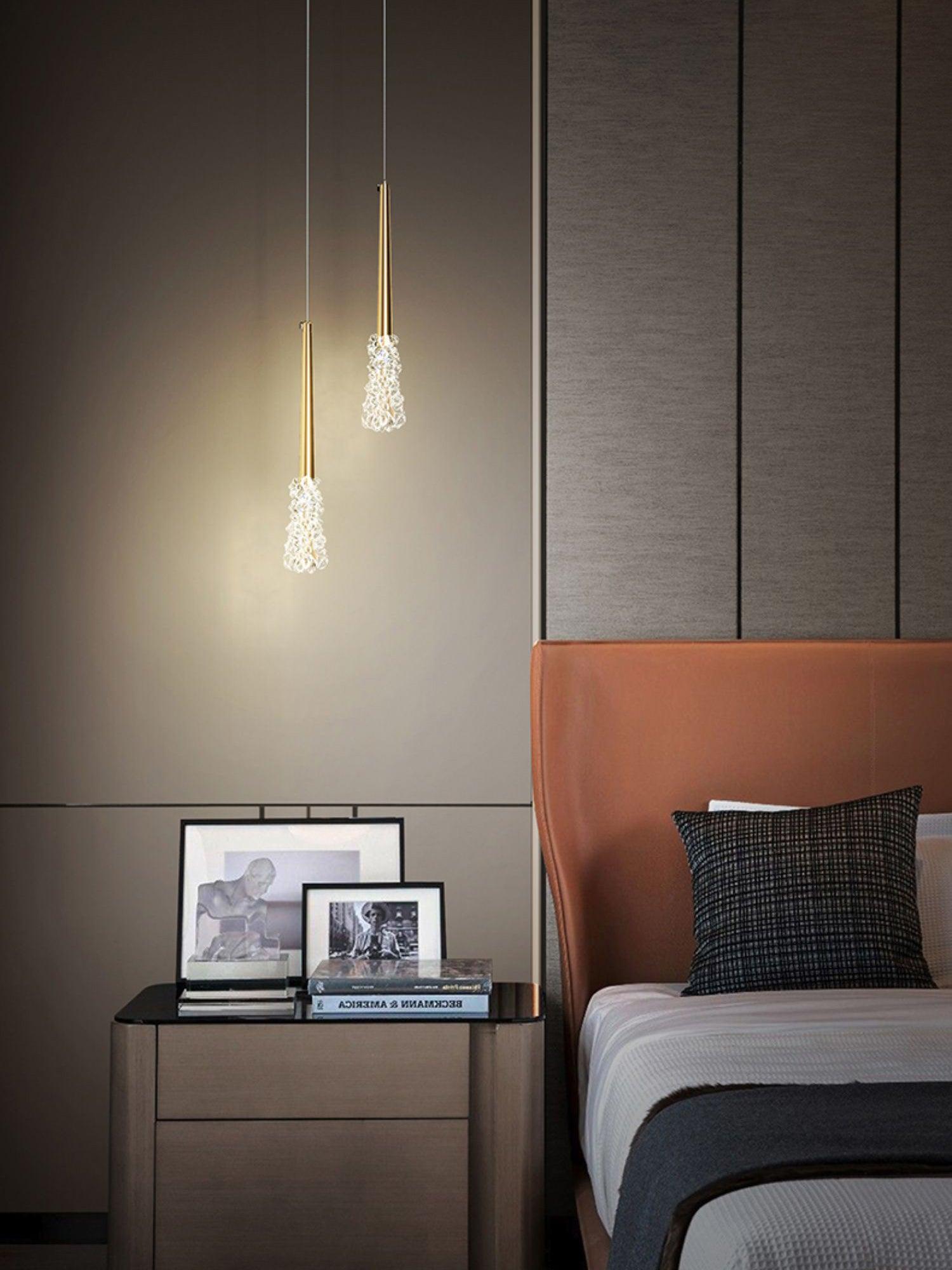 Mozzi Modern Crystal Pendant Light-Neutral Decor