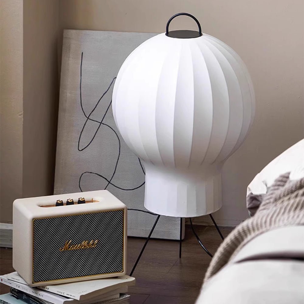 Balloon Minimalist Silk Floor lamp-Neutral Decor