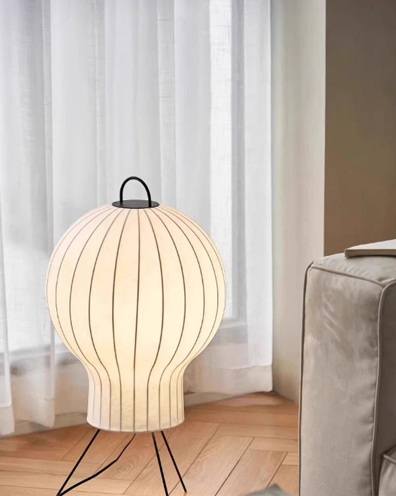 Balloon Minimalist Silk Floor lamp-Neutral Decor