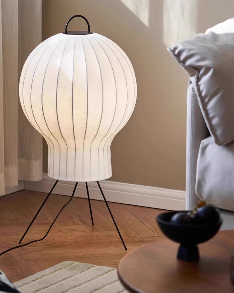 Balloon Minimalist Silk Floor lamp-Neutral Decor