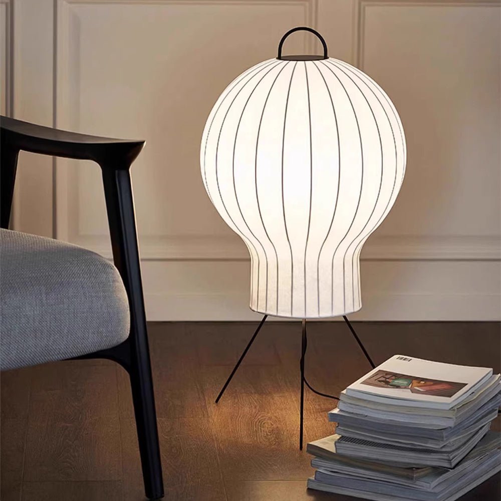 Balloon Minimalist Silk Floor lamp-Neutral Decor