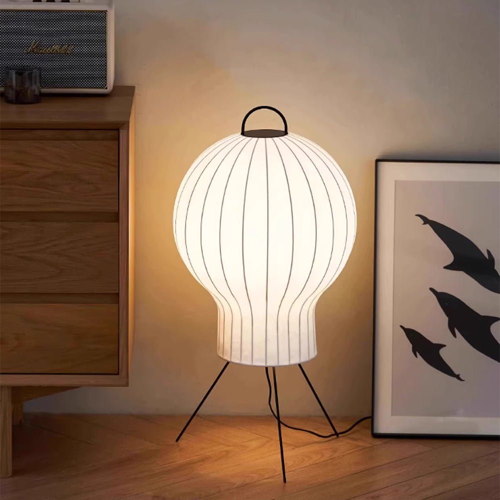 Balloon Minimalist Silk Floor lamp-Neutral Decor