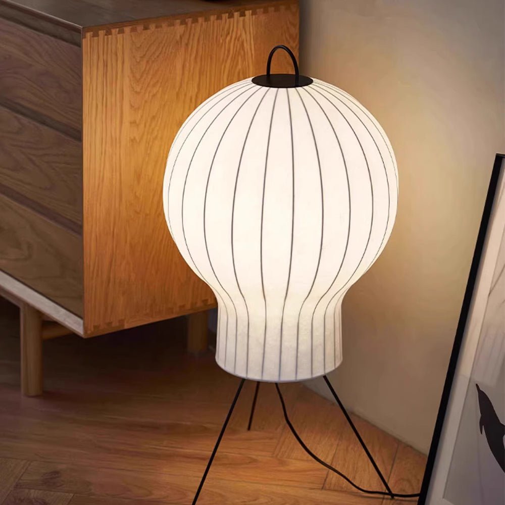 Balloon Minimalist Silk Floor lamp-Neutral Decor