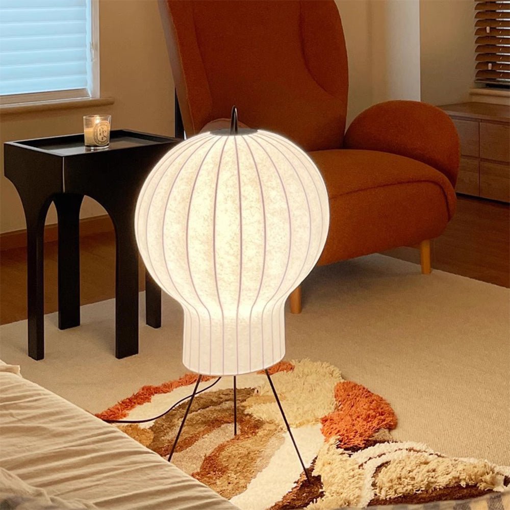 Balloon Minimalist Silk Floor lamp-Neutral Decor