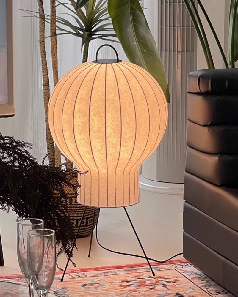 Balloon Minimalist Silk Floor lamp-Neutral Decor