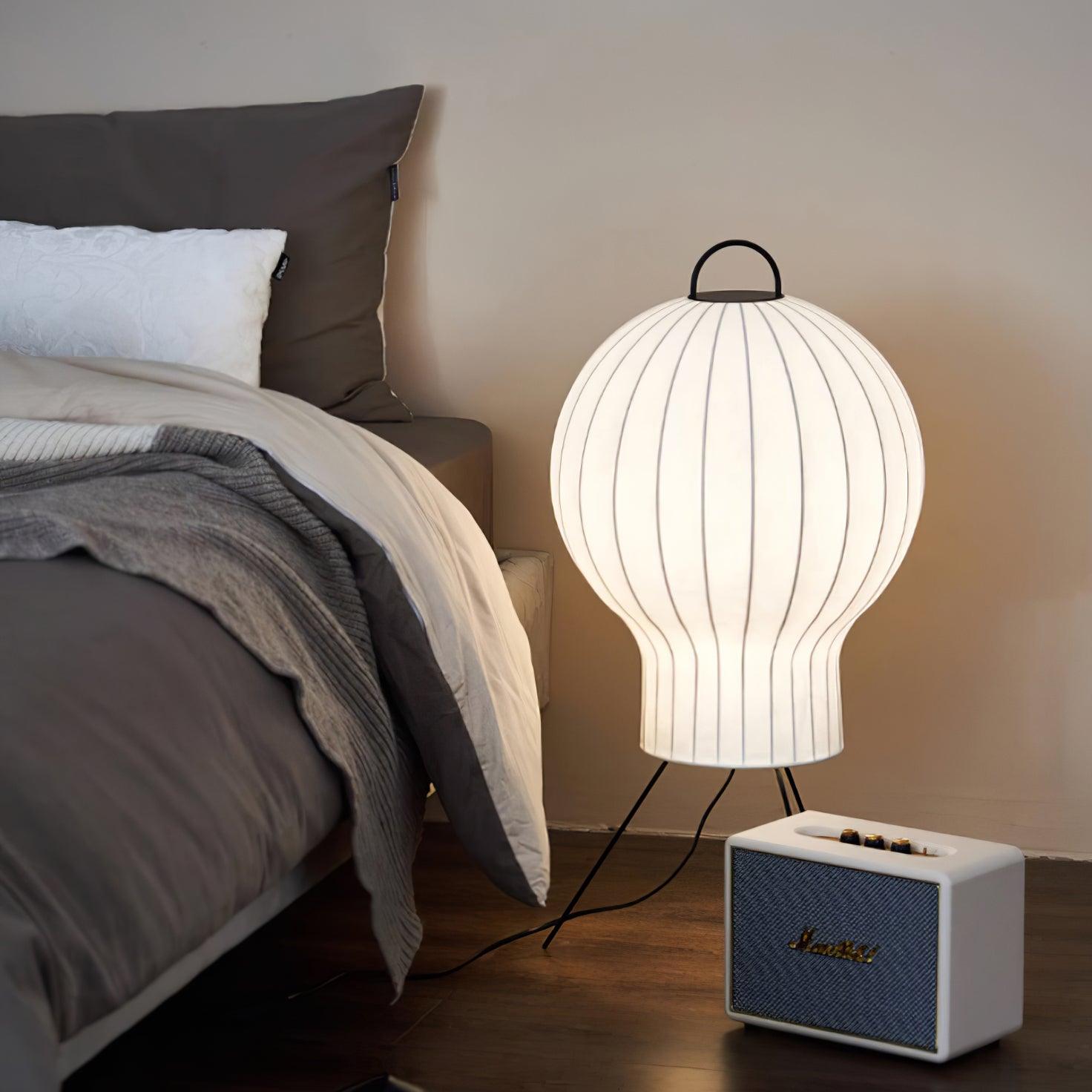 Balloon Minimalist Silk Floor lamp-Neutral Decor