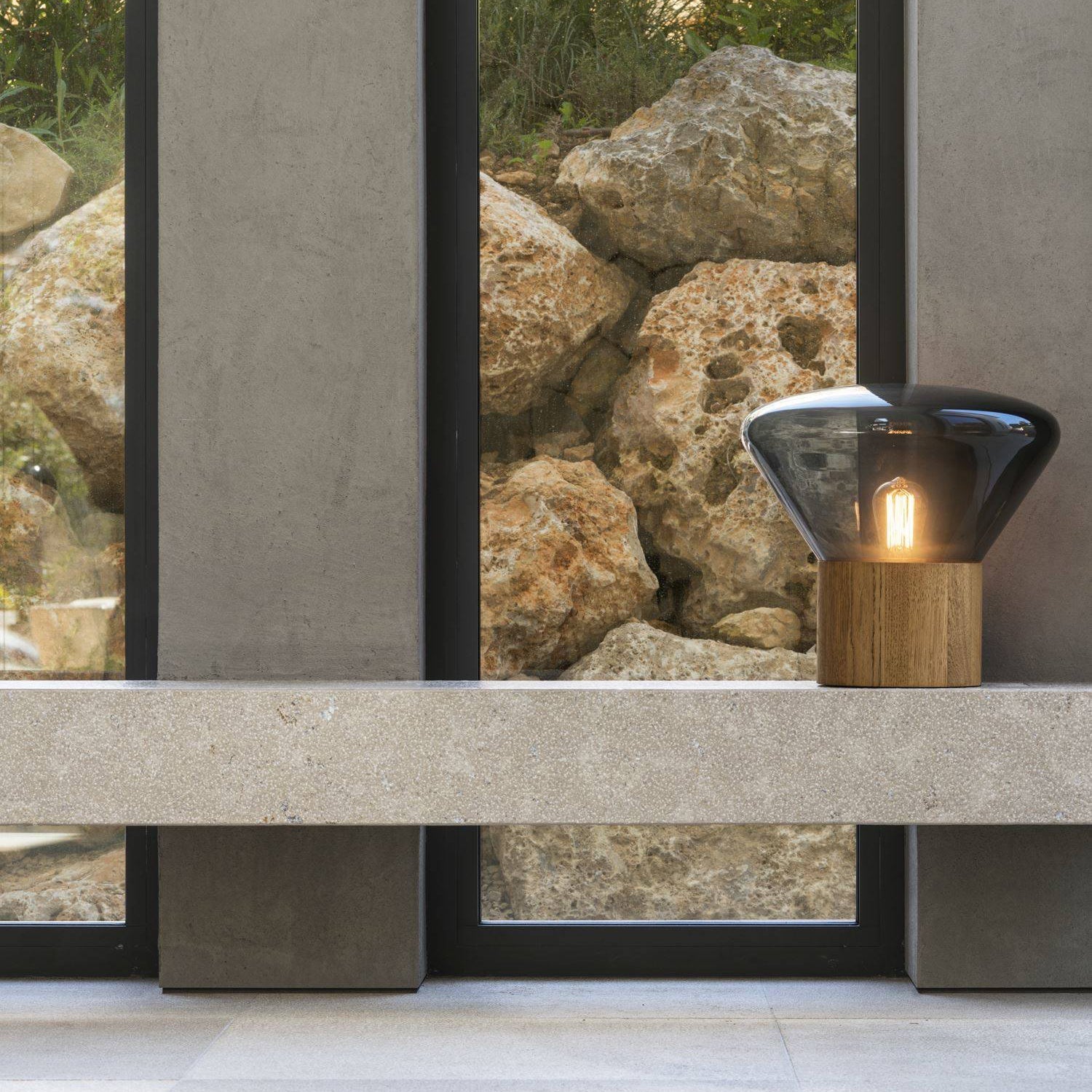 Teveny Minimalist Wood Table Lamp-Neutral Decor