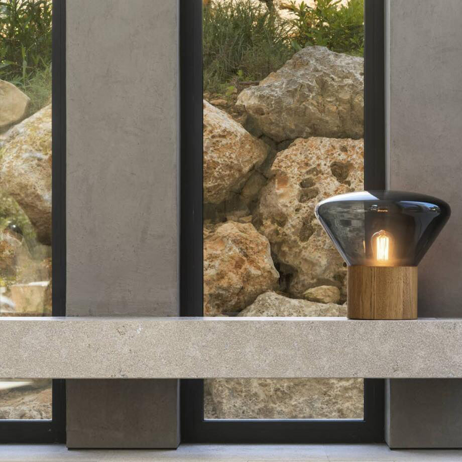 Teveny Minimalist Wood Table Lamp-Neutral Decor