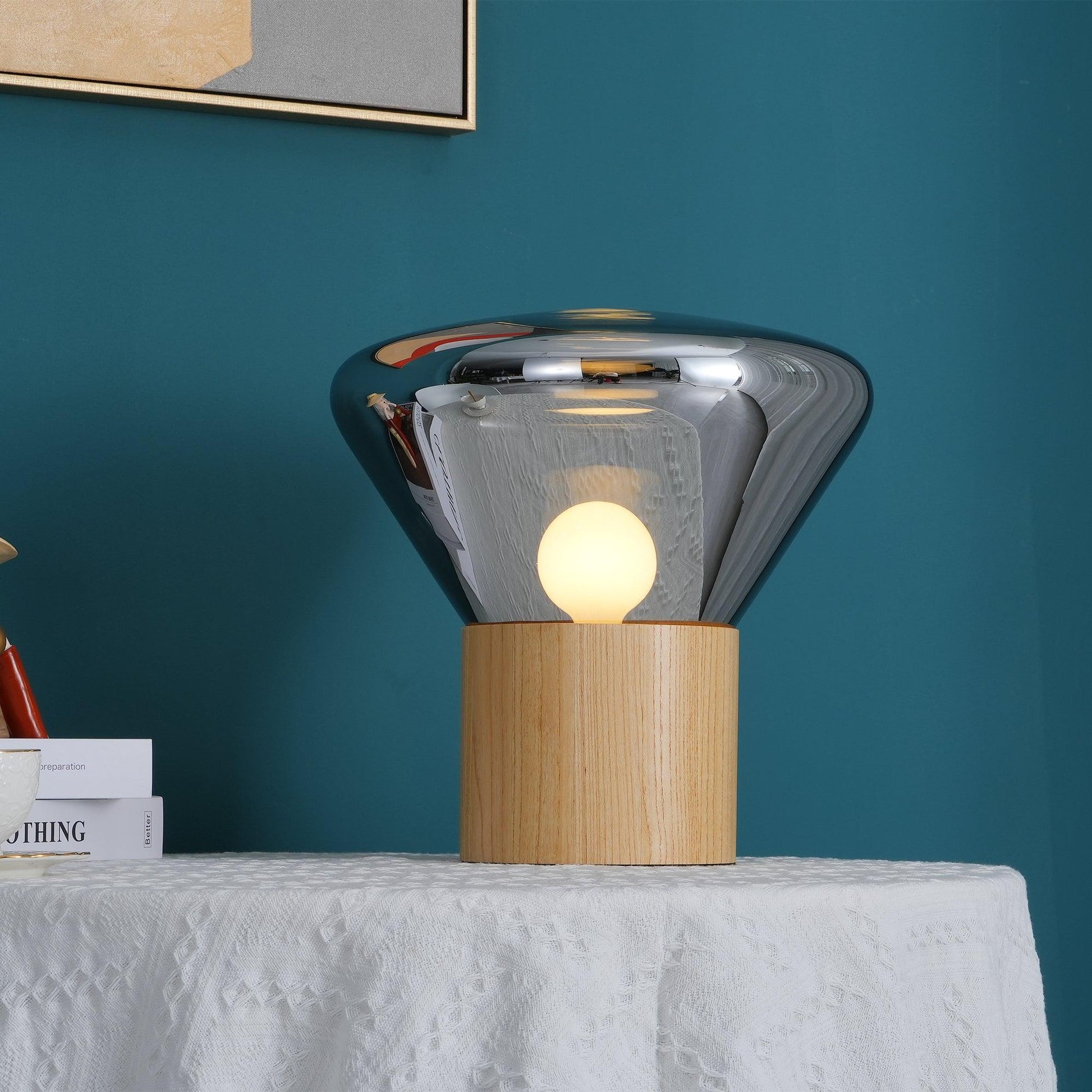 Teveny Minimalist Wood Table Lamp-Neutral Decor