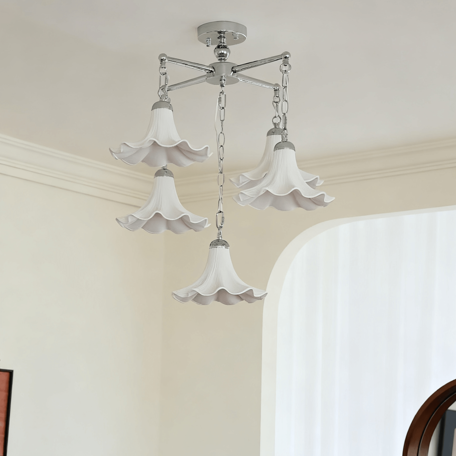 Jexen Bloom Chandelier-Neutral Decor