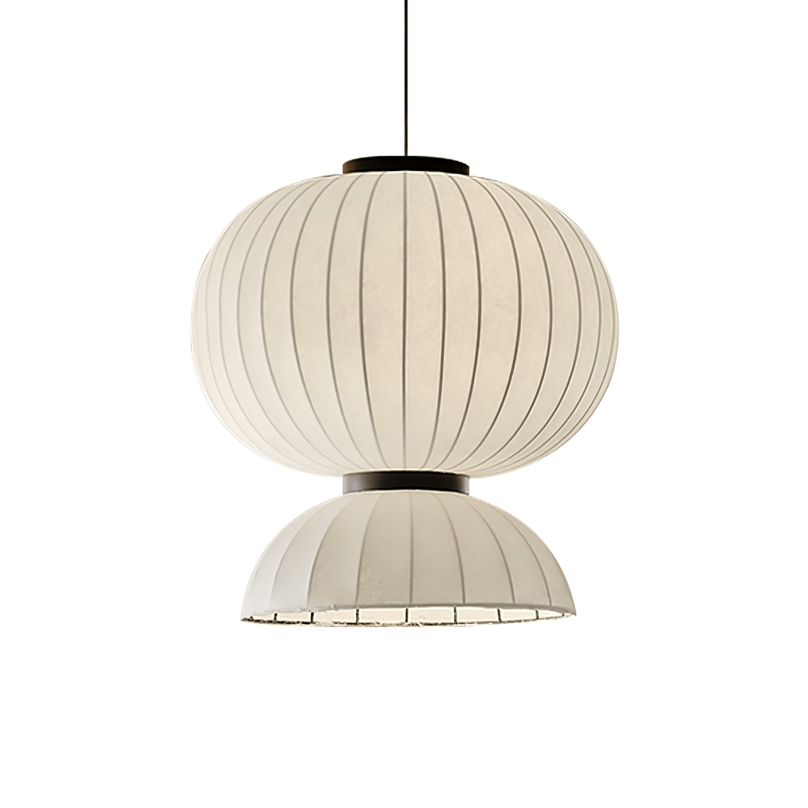 Eurzorion Silk Lantern Pendant Light-Neutral Decor