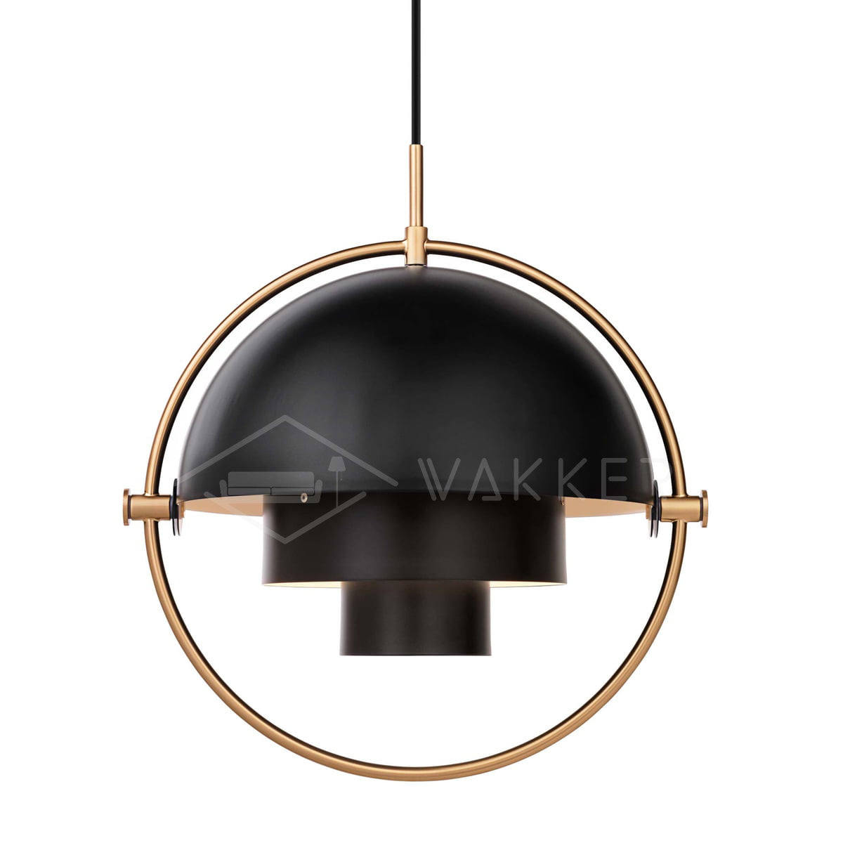 Lustra Pendant Lamp Deformed Ball Golden-Neutral Decor