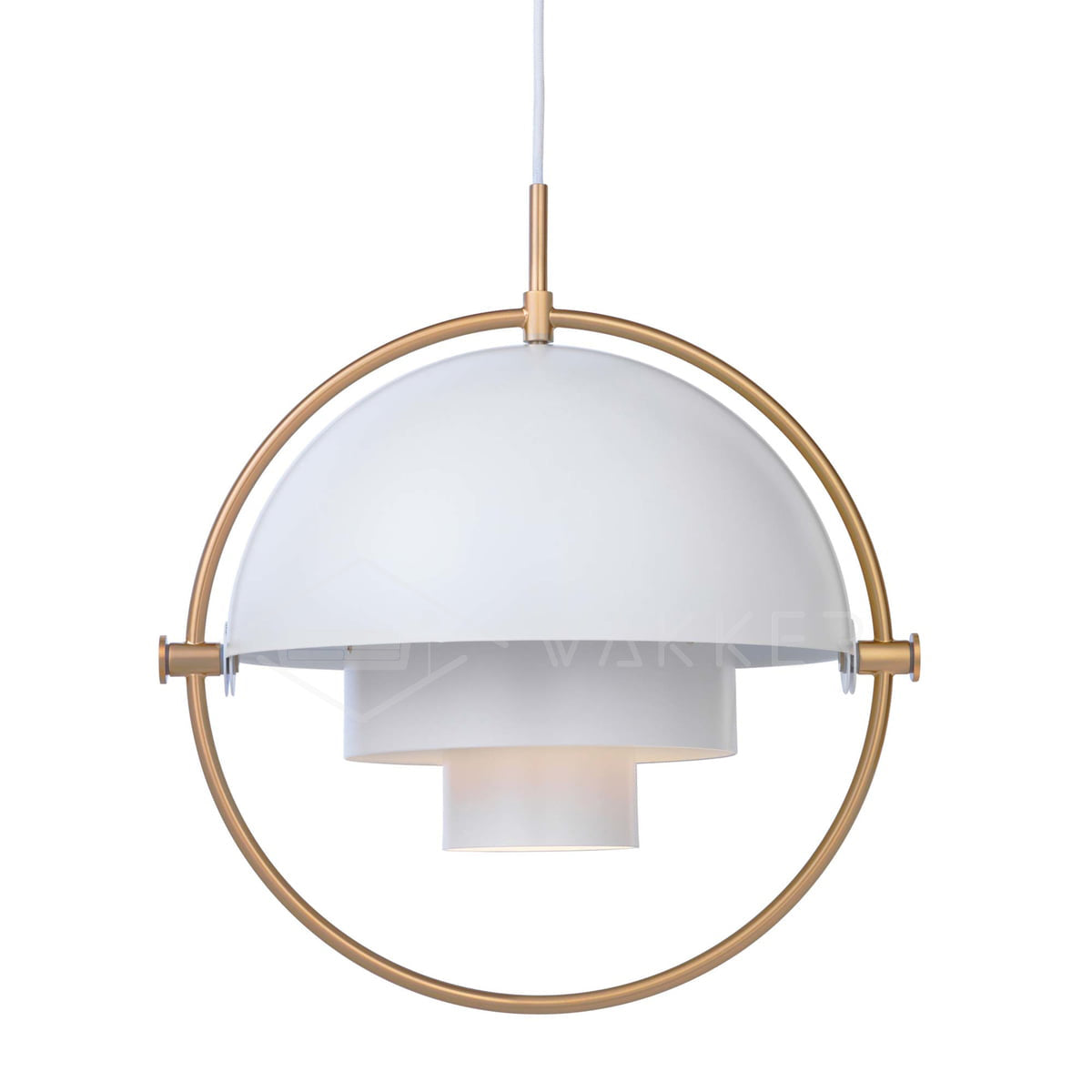 Lustra Pendant Lamp Deformed Ball Golden-Neutral Decor