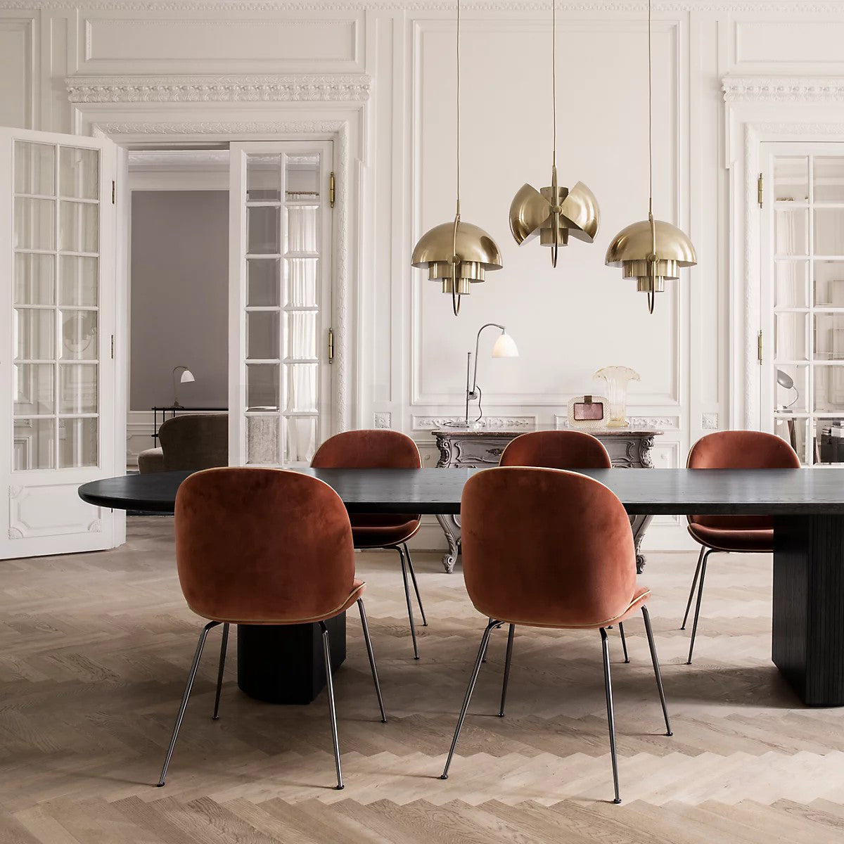 Lustra Pendant Lamp Deformed Ball Golden-Neutral Decor