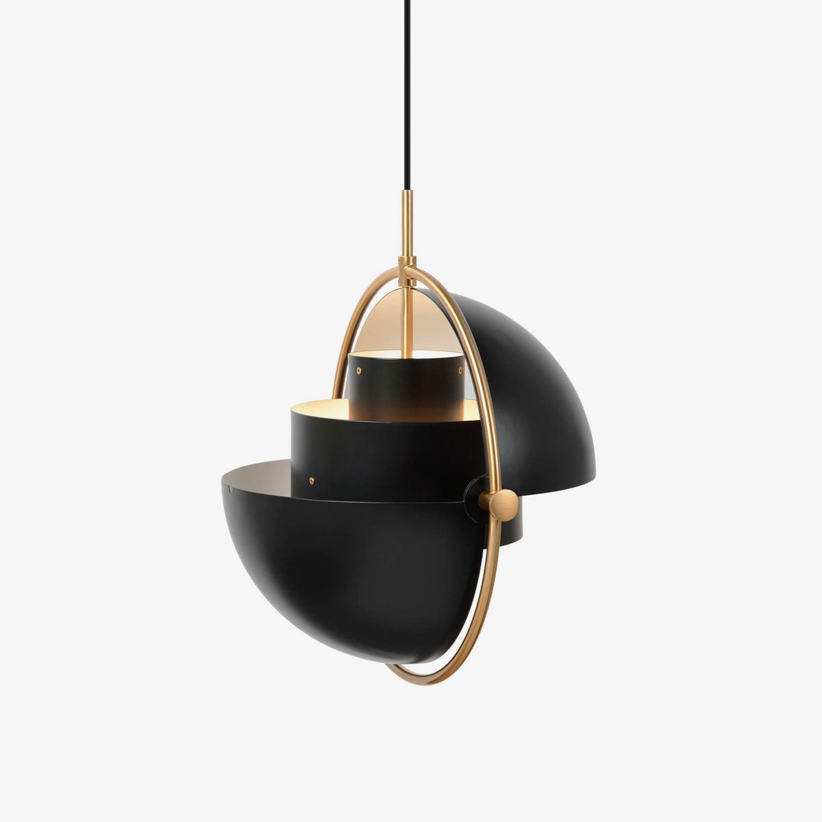 Lustra Pendant Lamp Deformed Ball Golden-Neutral Decor