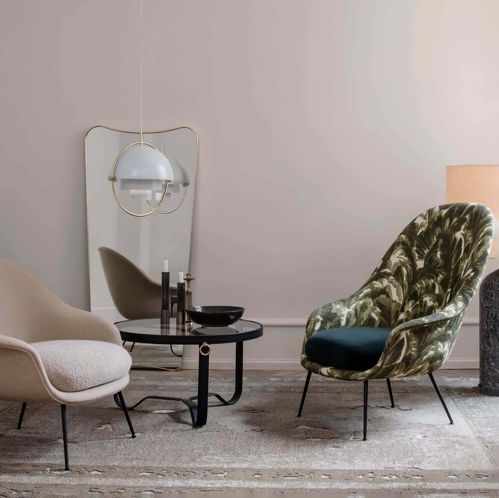 Lustra Pendant Lamp Deformed Ball Golden-Neutral Decor