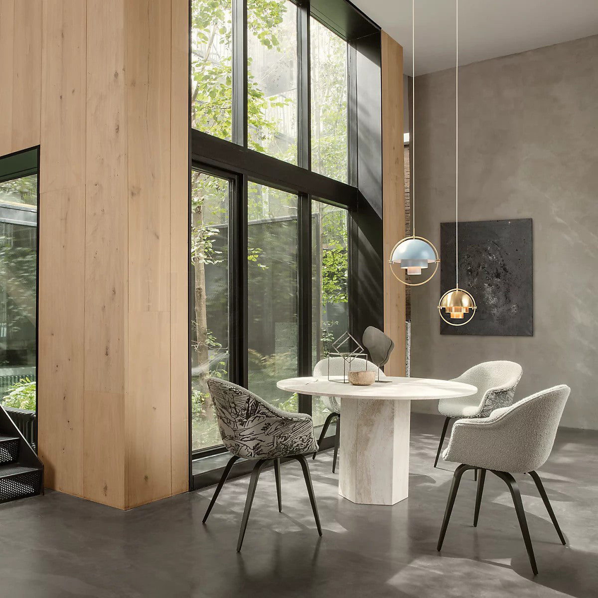 Lustra Pendant Lamp Deformed Ball Golden-Neutral Decor