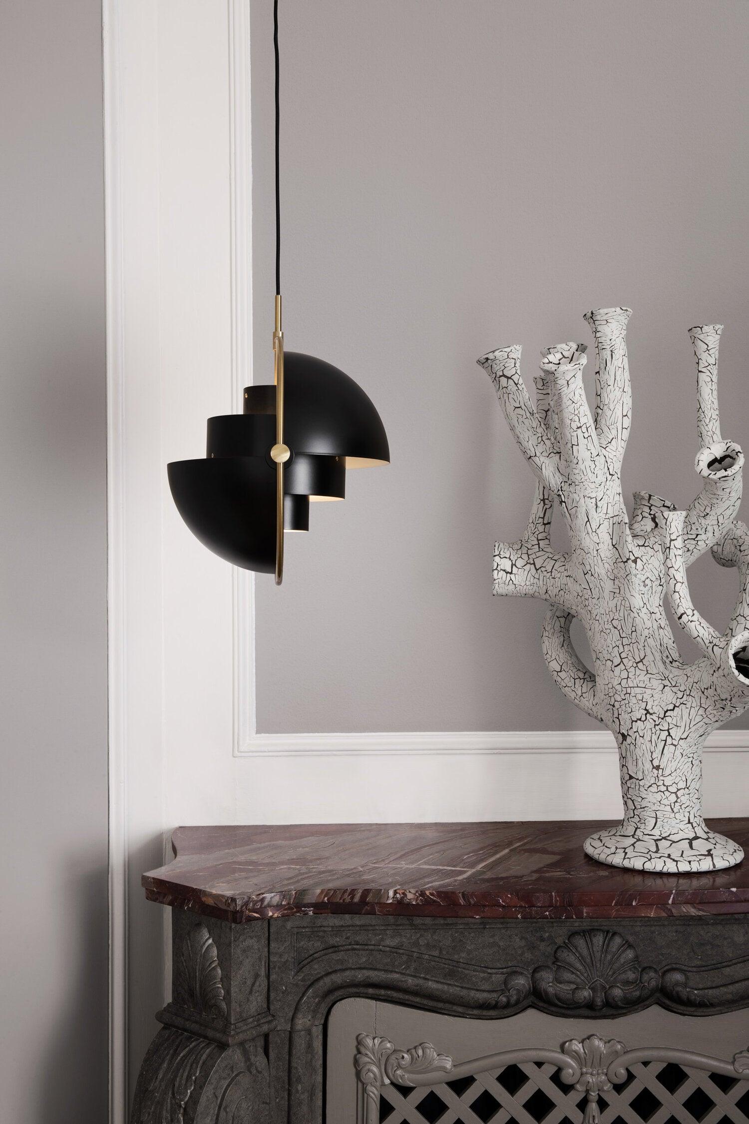 Lustra Pendant Lamp Deformed Ball Golden-Neutral Decor