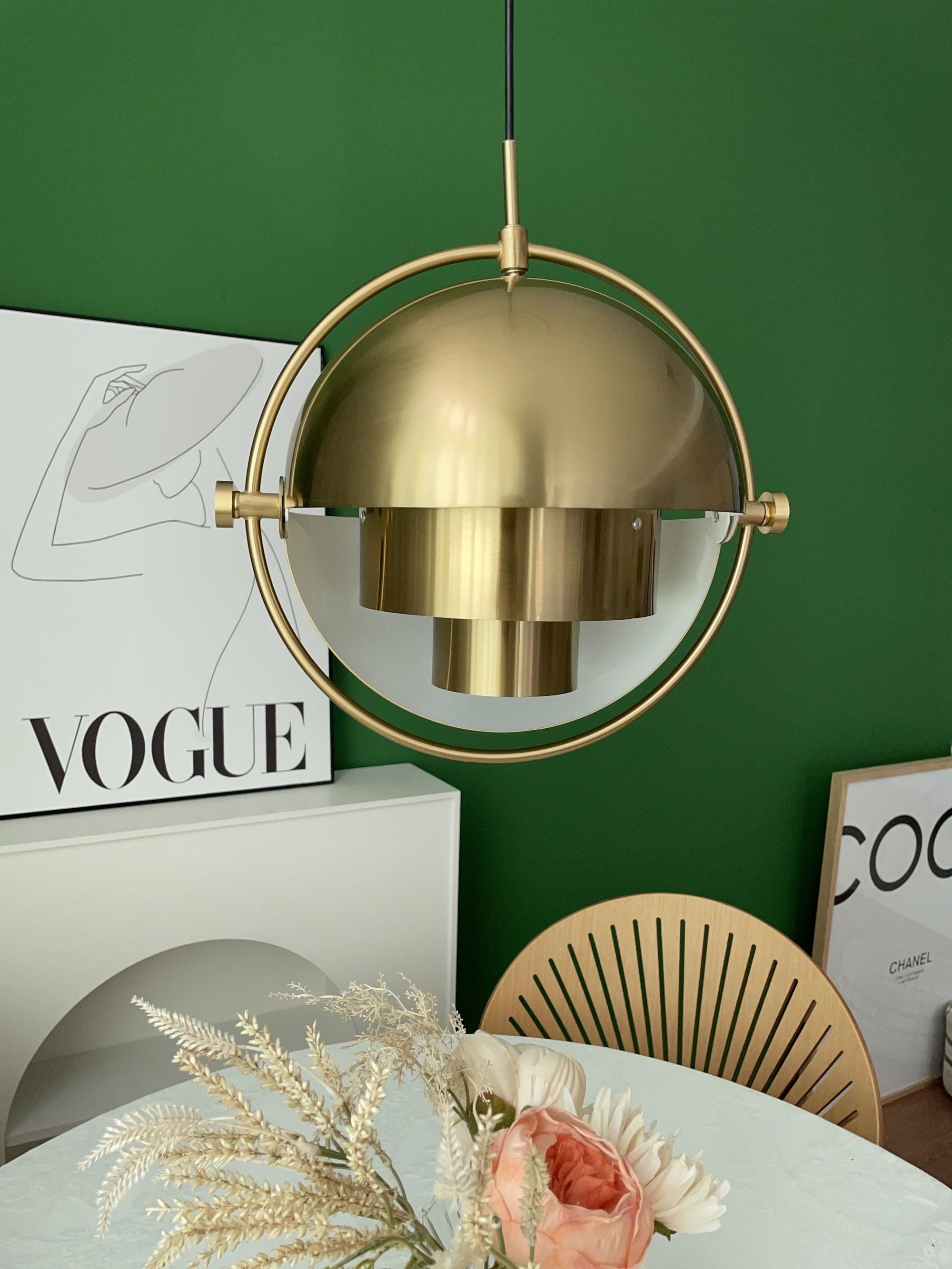 Lustra Pendant Lamp Deformed Ball Golden-Neutral Decor
