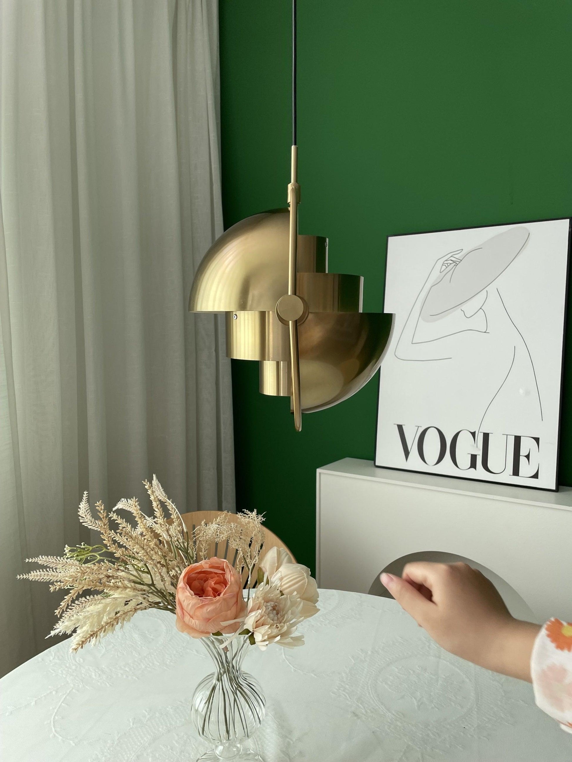 Lustra Pendant Lamp Deformed Ball Golden-Neutral Decor