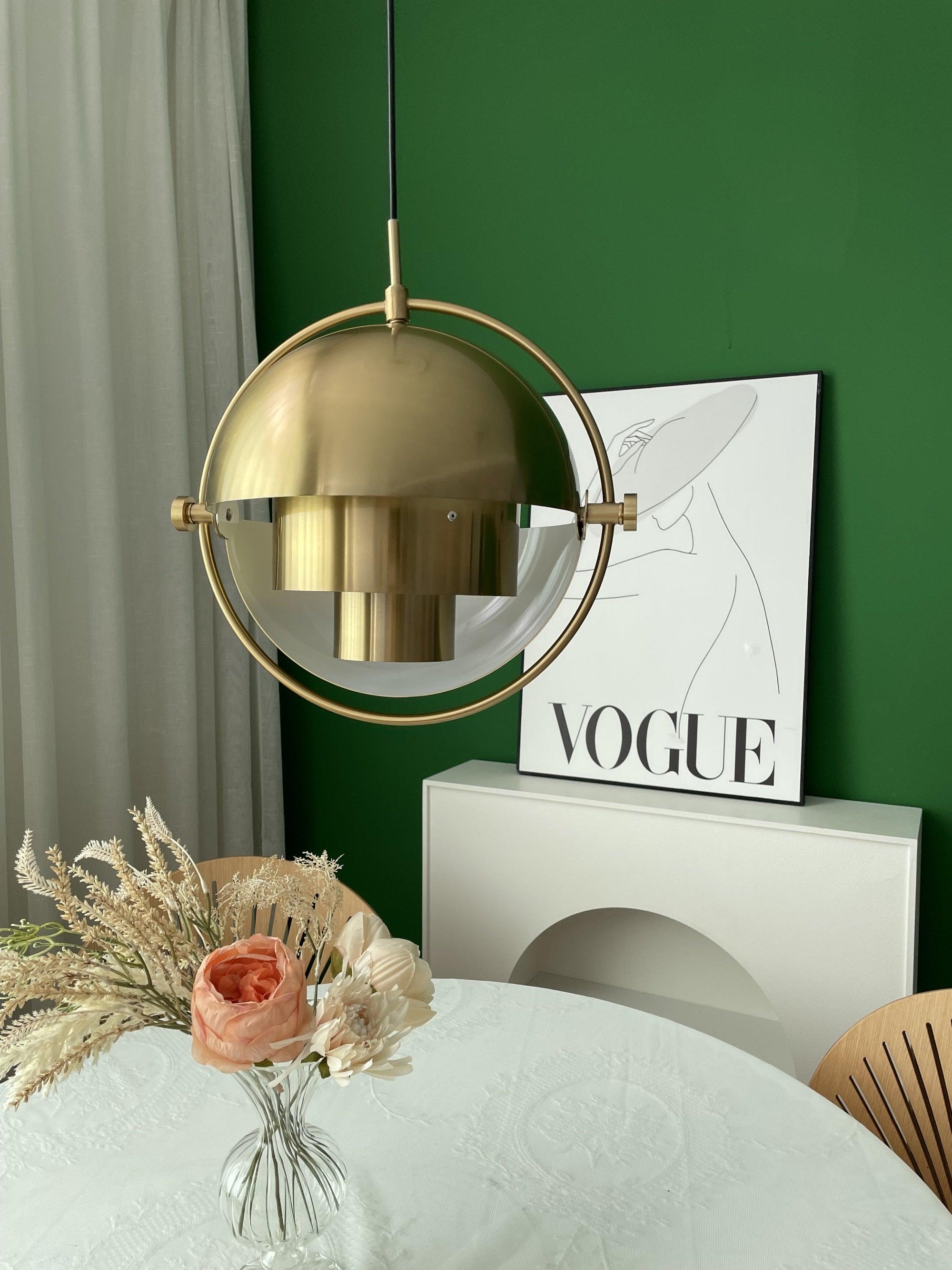 Lustra Pendant Lamp Deformed Ball Golden-Neutral Decor