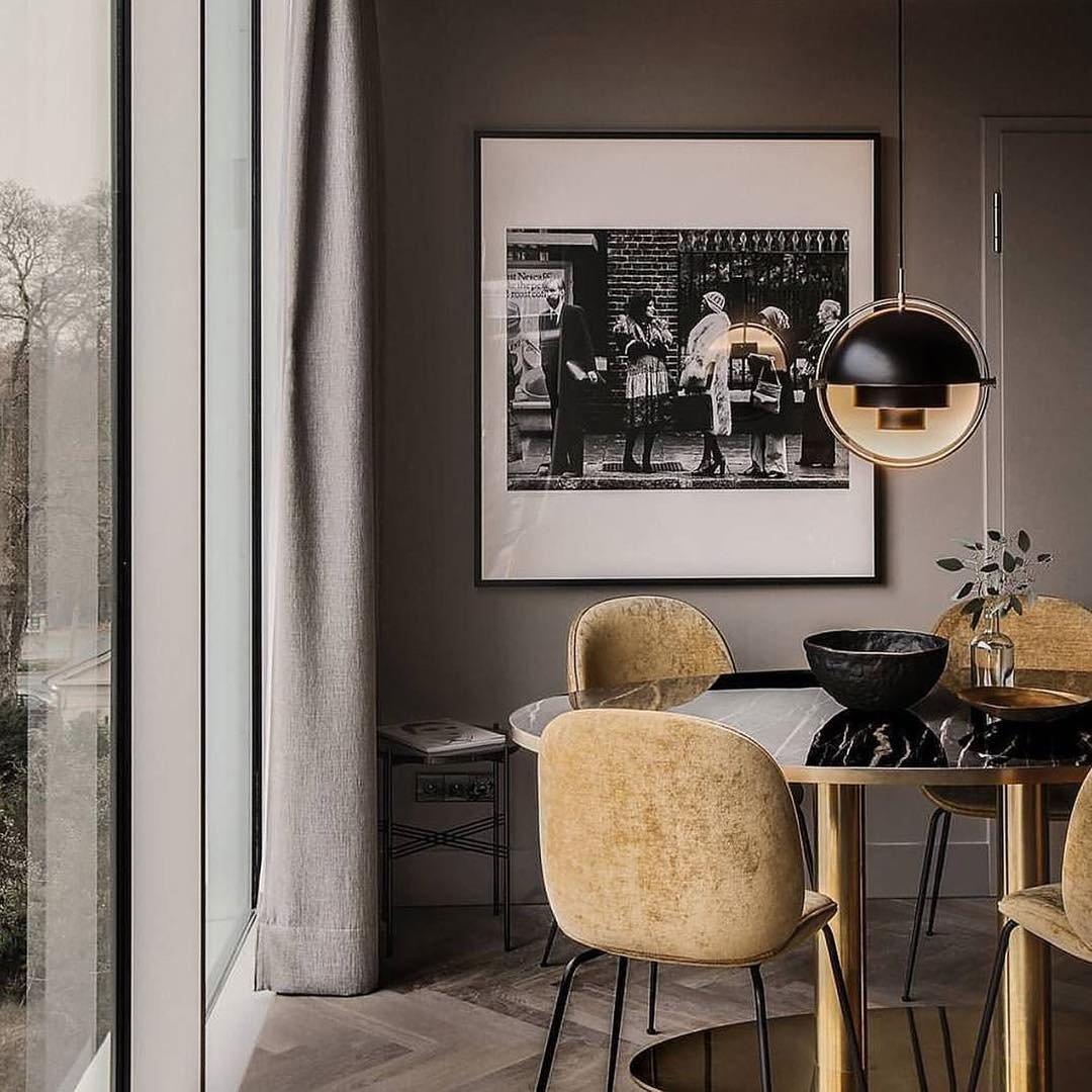 Lustra Pendant Lamp Deformed Ball Golden-Neutral Decor