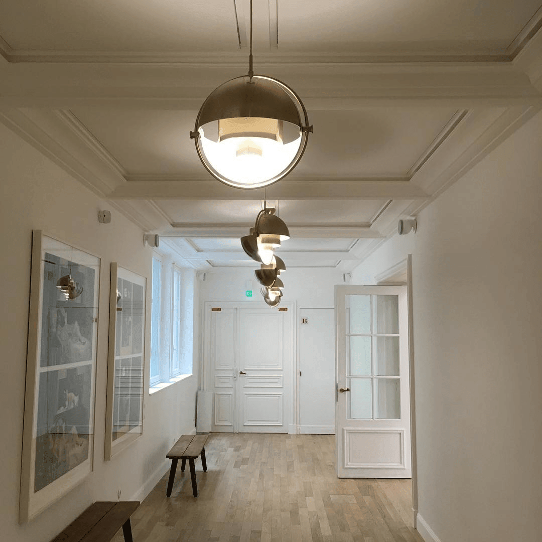 Lustra Pendant Lamp Deformed Ball Golden-Neutral Decor