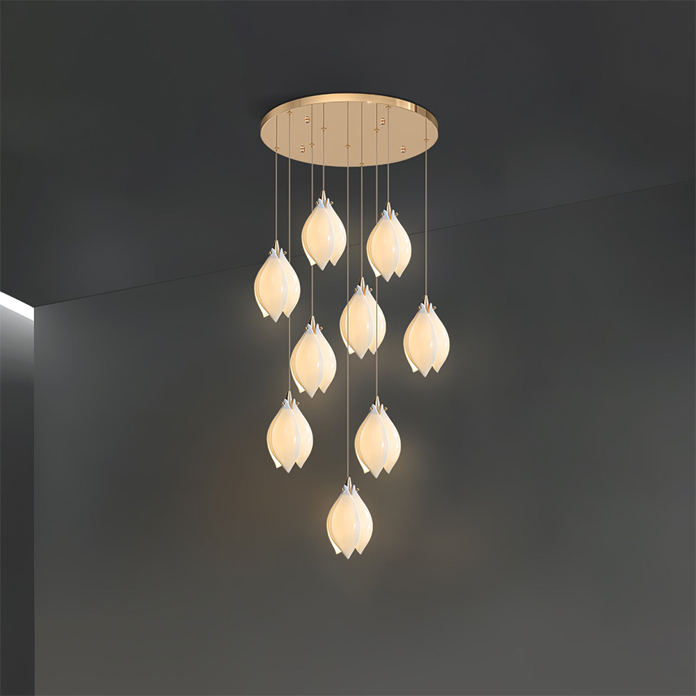 Olivia Luxury Metal Ceramic Pendant Light Living Room Bedroom
