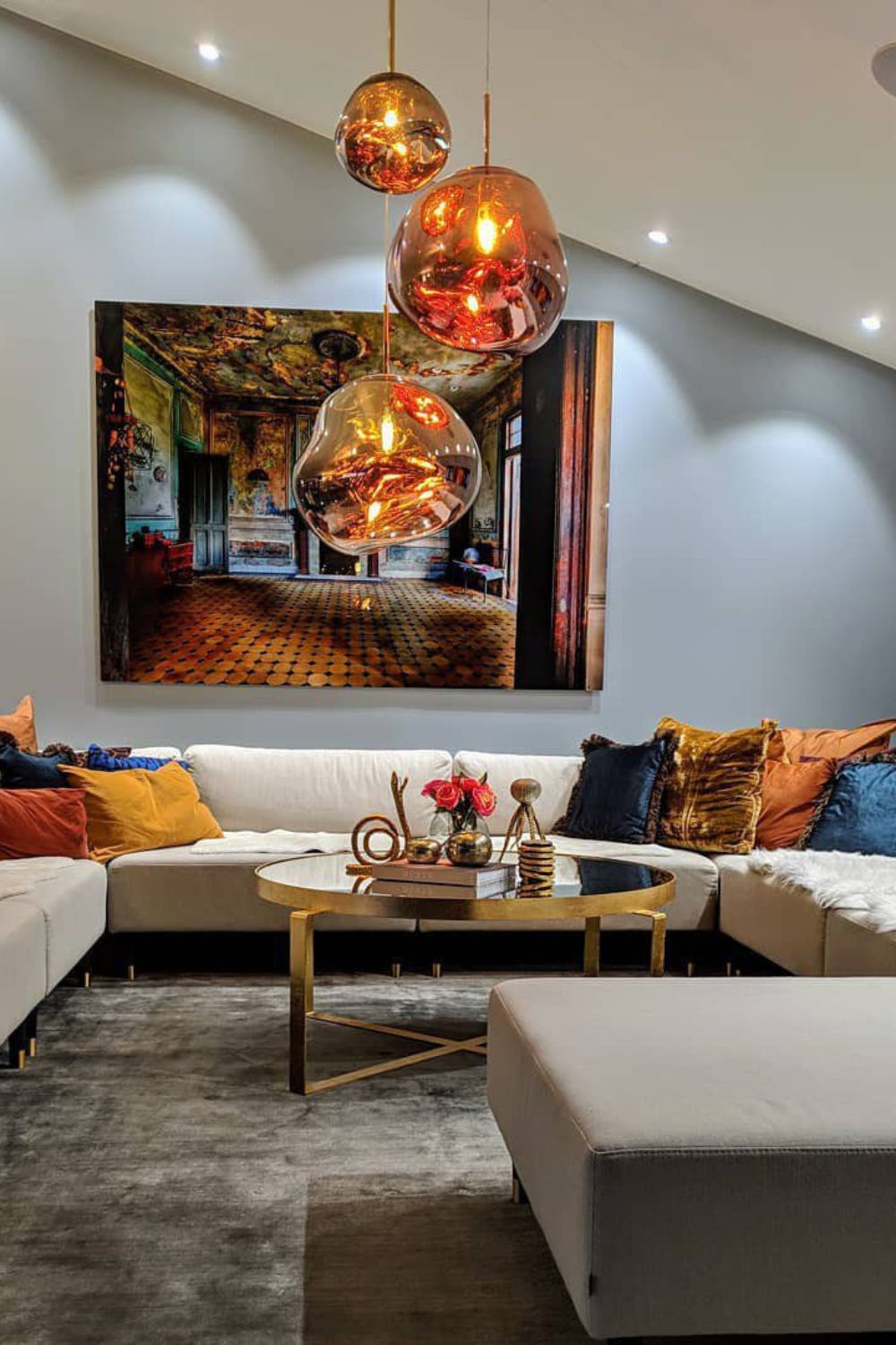 Lustra Pendant Lamp Modern Lava Acrylic-Neutral Decor