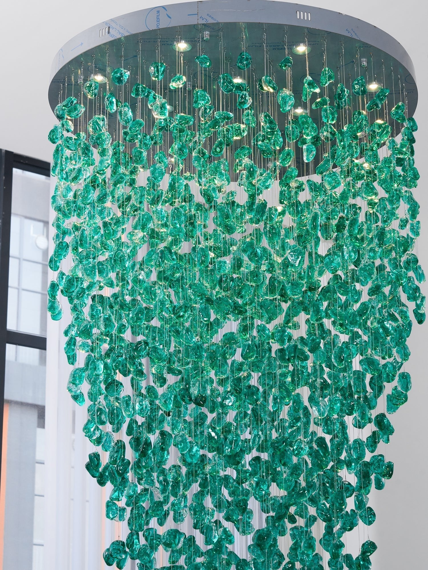 Crystal Stone Chandelier-Neutral Decor