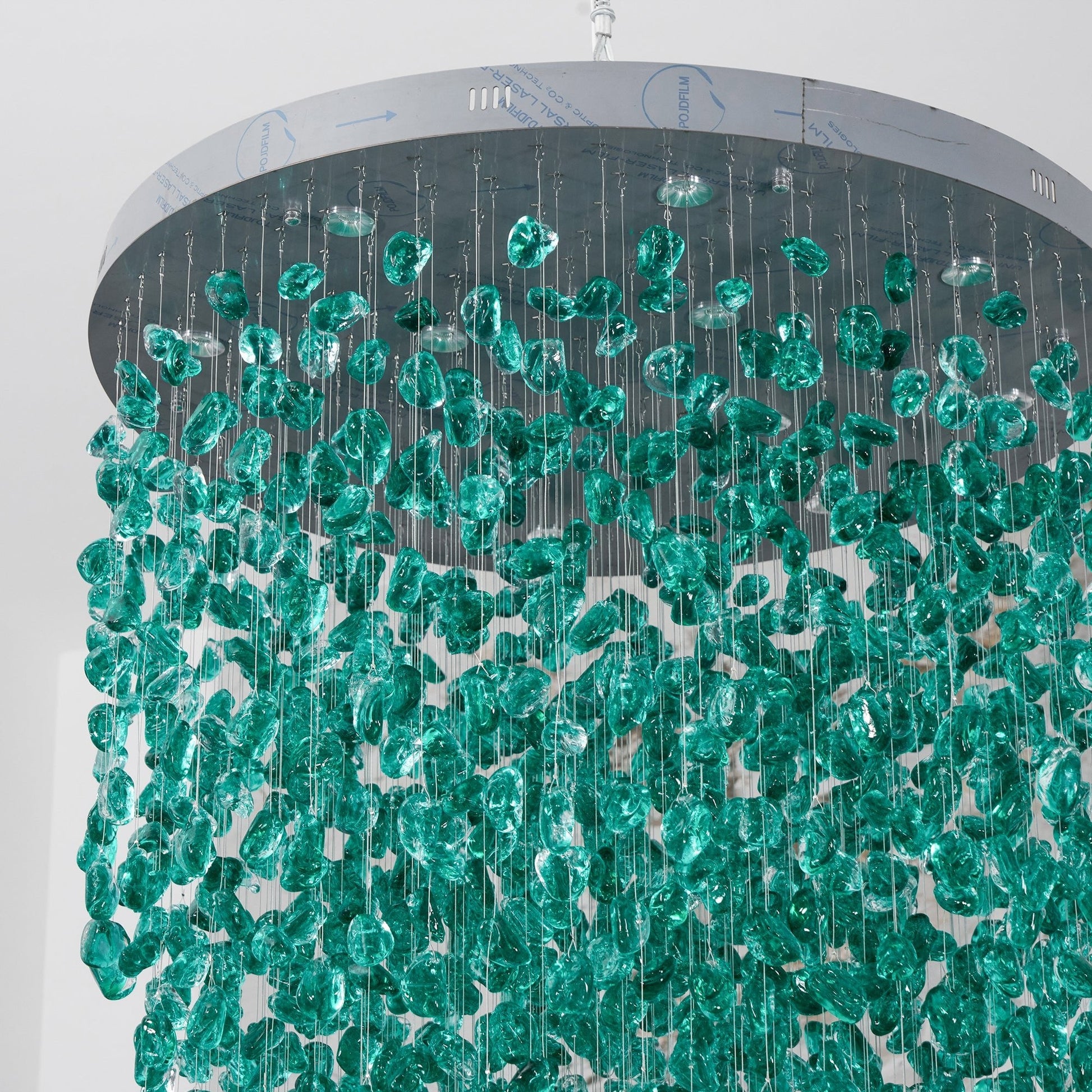 Crystal Stone Chandelier-Neutral Decor