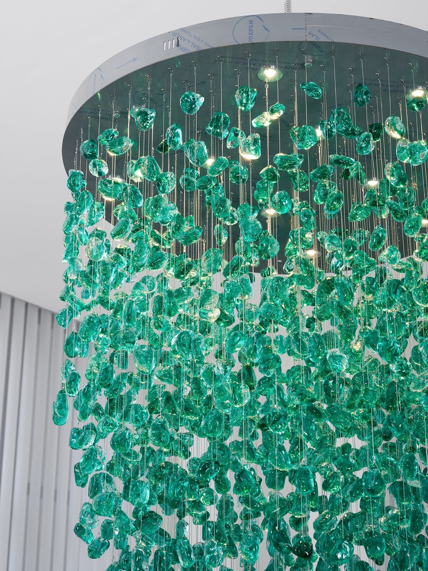 Crystal Stone Chandelier-Neutral Decor