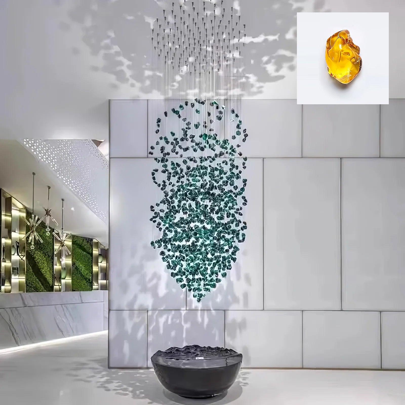 Belora Postmodern Luxury Stone Crystal Chandelier-Neutral Decor